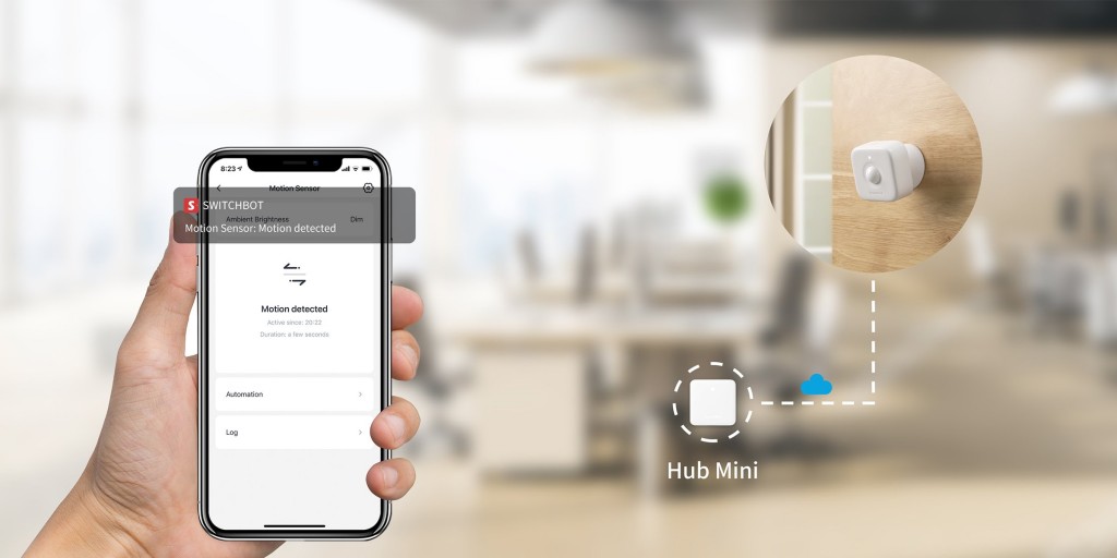 HALLNING CONNECT - SWITCHBOT SMART SENSOR - Compatibility with Hub Mini