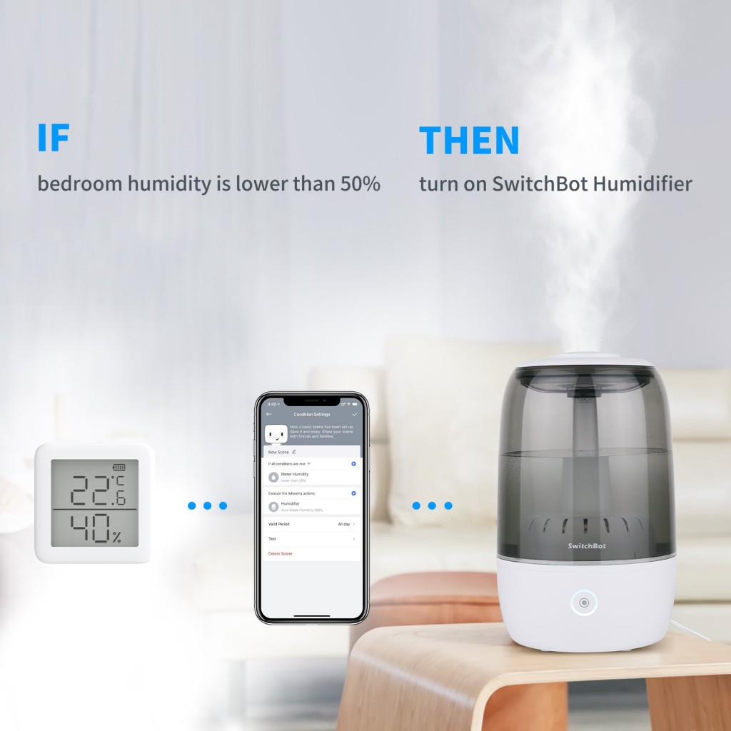 HALLNING CONNECT - SWITCHBOT Smart Humidifier - Works with SwitchBot Family